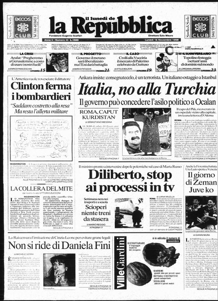 Il lunedì de La repubblica